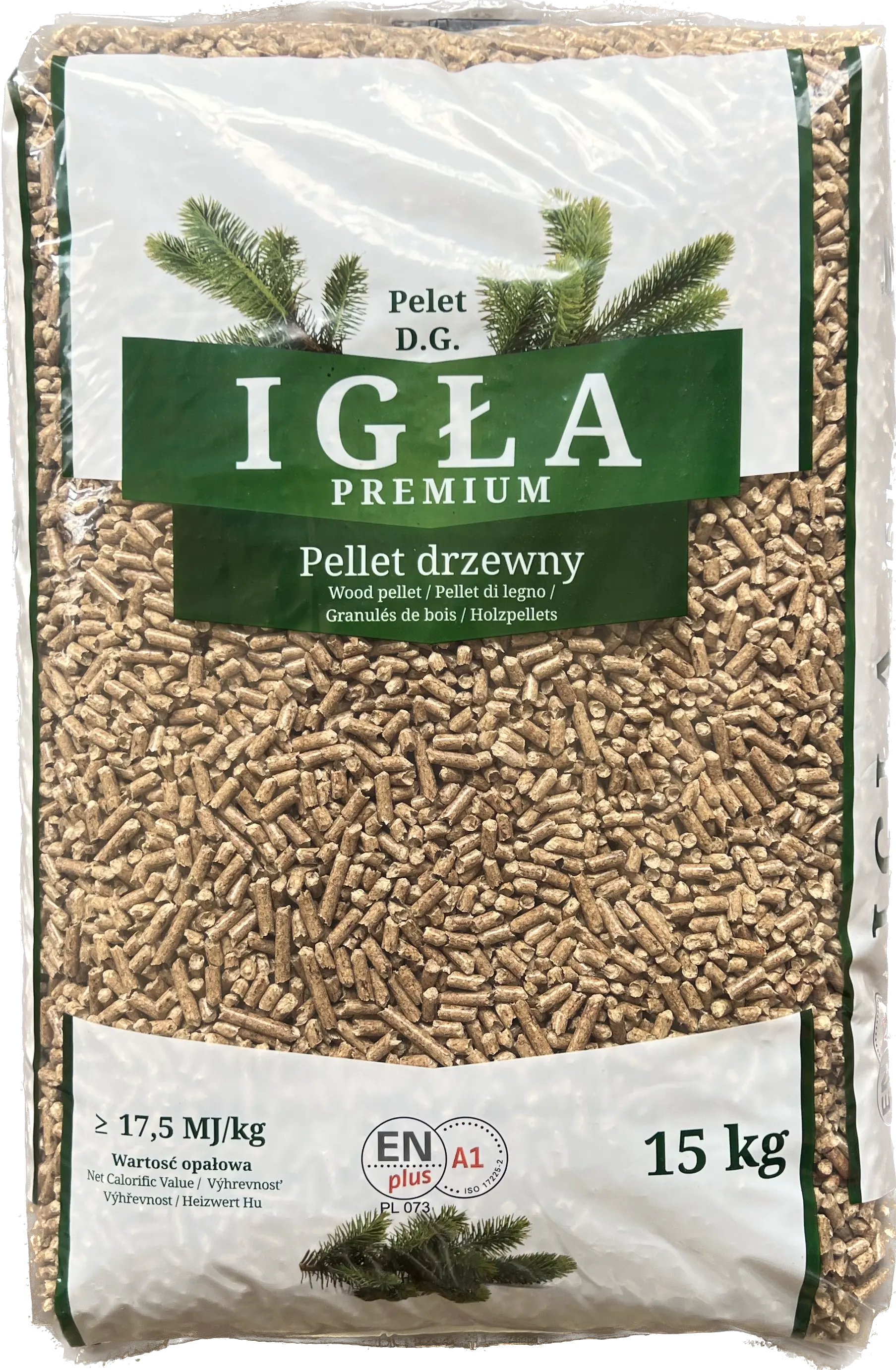 Worek pelletu drzewnego IGŁA - Zgorzelec